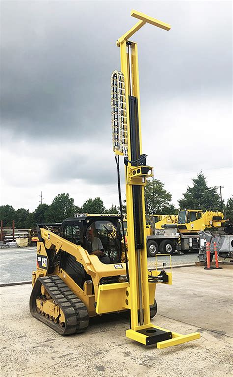 drill mast for skid steer|skid steer well drilling attachment.